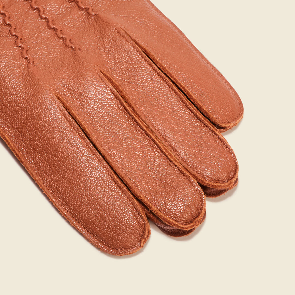 Gants en cuir marron homme
