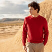 Pull éco-responsable rouge foncé homme