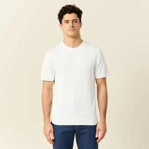T-shirt manches courtes blanc homme