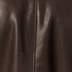 Blouson simili cuir marron foncé homme