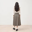 Jupe taille haute gris femme