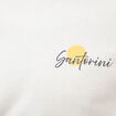 T-shirt droit en coton col rond ecru homme