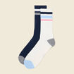 Lot de 2 paires de chaussettes blanc homme