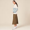 Pull camionneur ecru femme