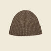 Bonnet tricoté vert kaki homme