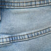 Bermuda en jeans denim bleach homme