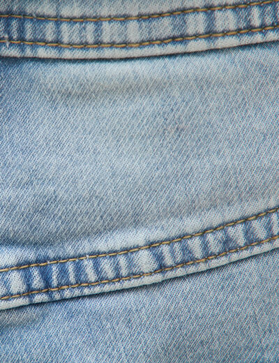Bermuda en jeans denim bleach homme