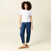 Short ajusté court manches courtes blanc femme