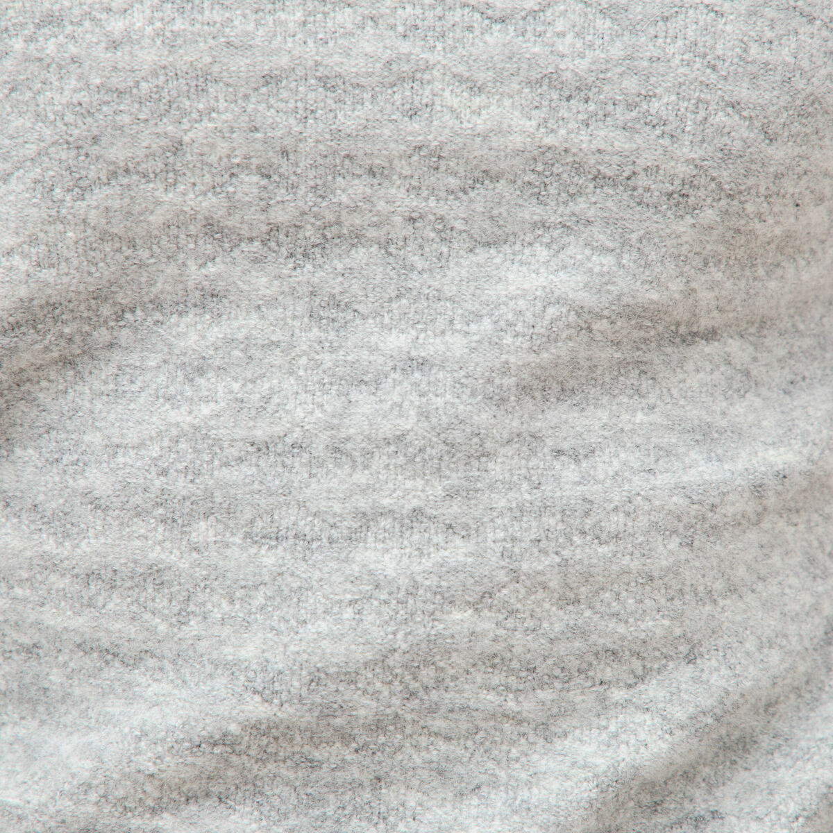 Pull manches longues col bateau gris femme