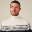 Pull manches longues vert kaki homme