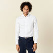 Chemise manches longues blanc homme