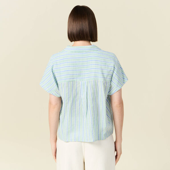 chemise manches courtes bleu femme Chemise manches courtes bleu femme