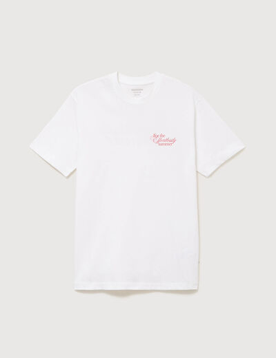 T-shirt en coton blanc homme