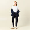 Jeans mom fabriqué en France denim brut femme