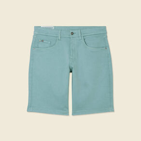 Bermuda droit 5 poches vert foncé homme