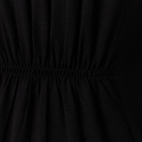 Robe longue droite noir femme