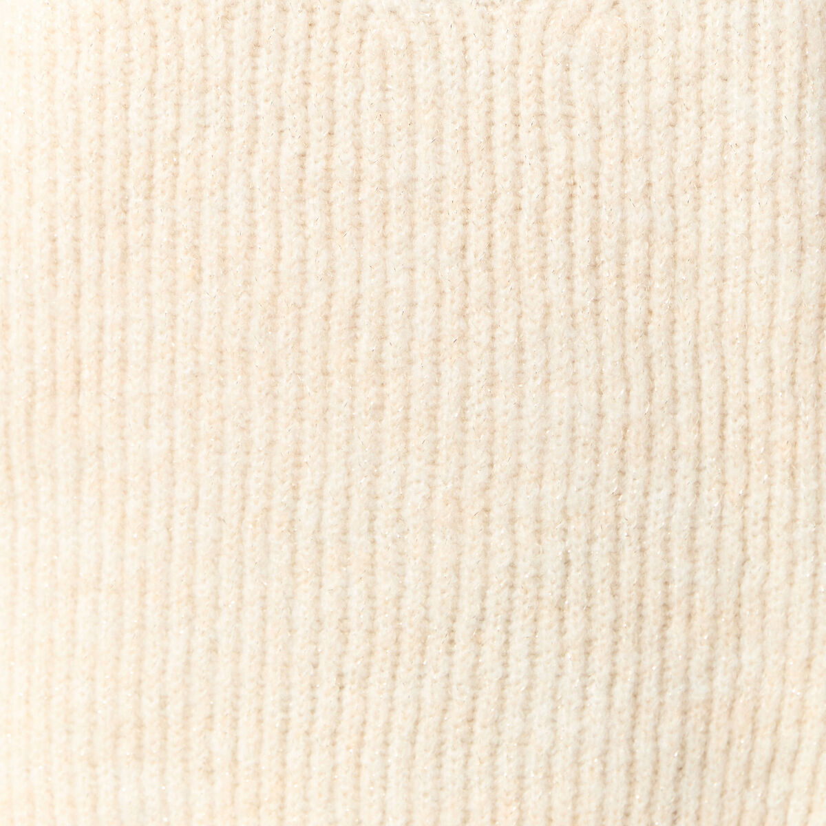 Pull manches longues creme femme