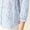 Chemise à manches longues bleu femme