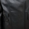 Blouson manches longues similicuir noir femme
