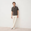 Polo manches courtes vert fonc&eacute; homme