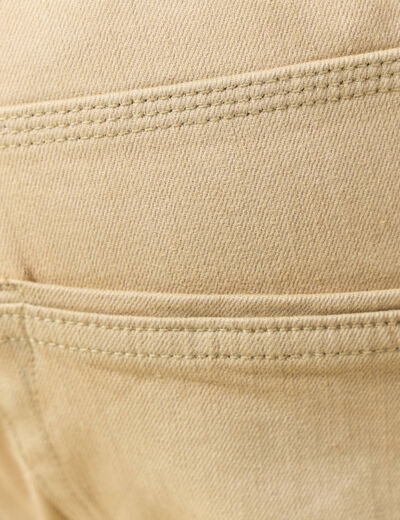 Jeans éco-responsable straight denim beige homme