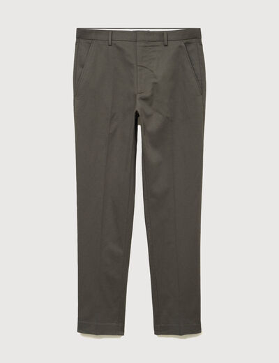 Pantalon chino vert fonc&eacute; homme