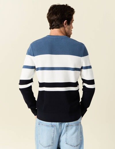 Pull manches longues ecru homme