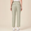 Pantalon chino fluide vert olive femme