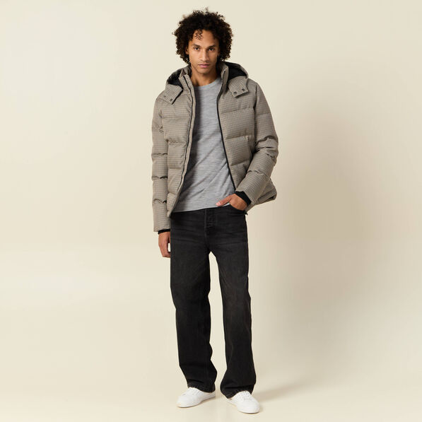 Pull 100% laine mérinos gris foncé homme