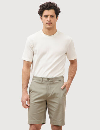 Bermuda vert kaki homme
