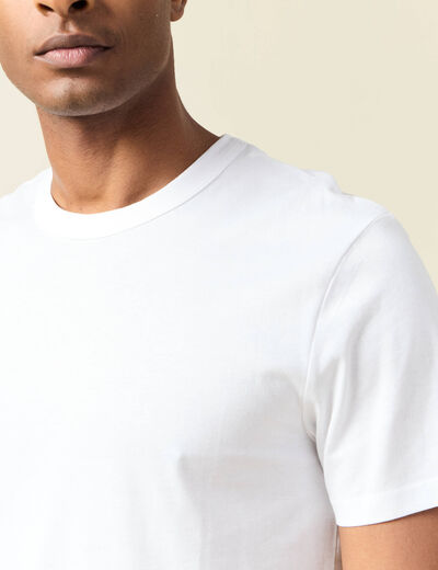 T-shirt éco-responsable blanc homme