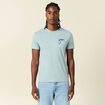 T-shirt manches courtes bleu gris homme