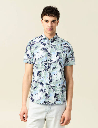 Chemise manches courtes multicolore homme
