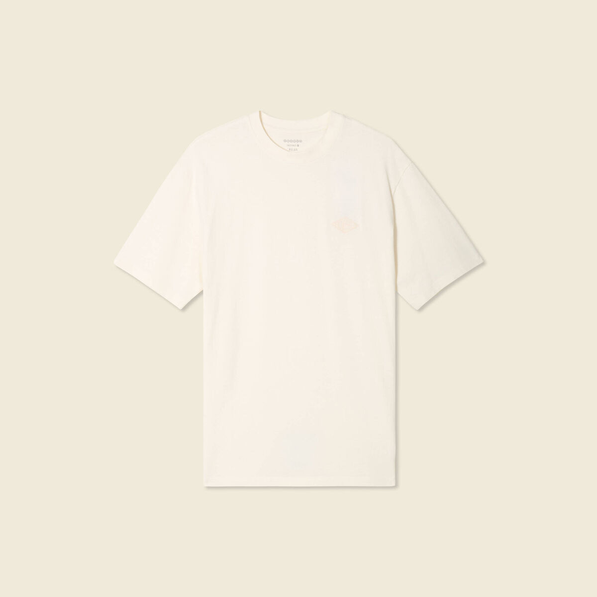 T-shirt manches courtes ecru homme