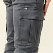 Pantalon battle bas resserr&eacute; vert fonc&eacute; homme