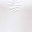 D&eacute;bardeur d&eacute;collet&eacute; &agrave; bretelles blanc femme