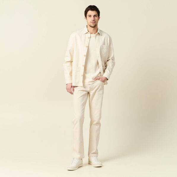 T-shirt manches courtes ecru homme