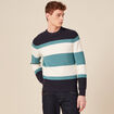 Pull éco-responsable bleu pétrole homme