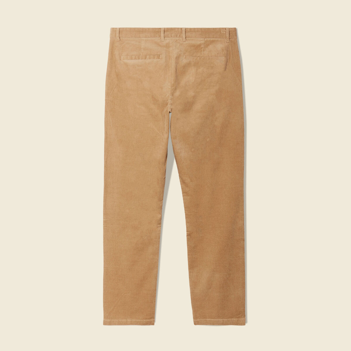 Pantalon chino tapered velours beige homme