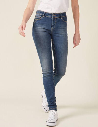 Jeans skinny push up denim stone femme