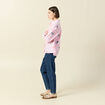 Chemise manches longues rose femme