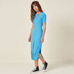 Robe longue bleu femme