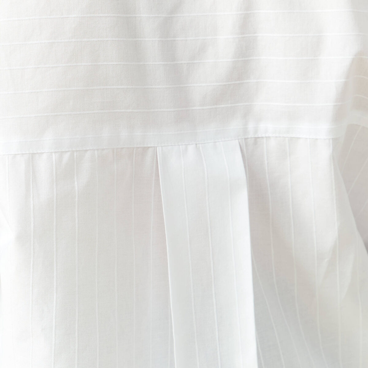 Chemise oversize en coton ecru femme