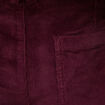 Pantalon large taille haute en velours prune femme
