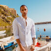 Chemise manches longues blanc homme