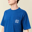 T-shirt oversize en coton bleu roi homme