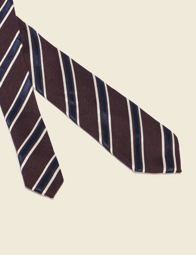Cravate marron fonc&eacute; homme