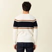 Pull manches longues fabriqué en France ecru homme