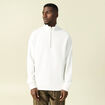 Sweat col montant manches longues ecru homme