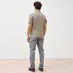 Polo manches courtes vert kaki homme